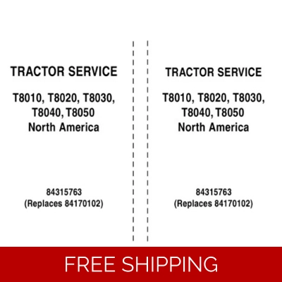 NEW HOLLAND T8010, T8020, T8030, T8040, T8050 TRACTORS SERVICE REPAIR MANUAL (NA) NEW HOLLAND T8010, T8020, T8030, T8040, T8050 TRACTORS SERVICE REPAIR MANUAL (NA)